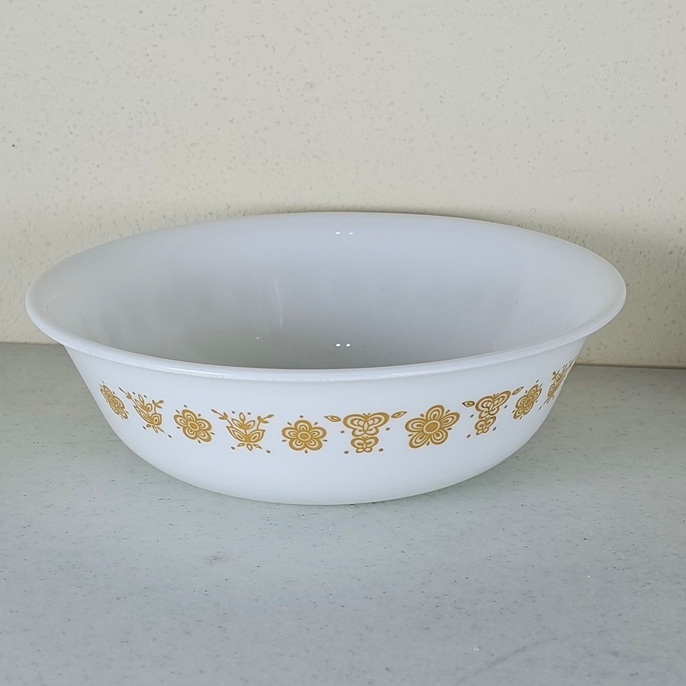 4 Vintage Corelle Butterfly Gold Cereal Soup Bowl 6" Corning Ware - Picture 2 of 2